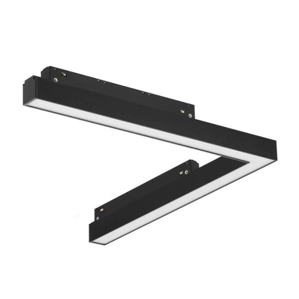 MOGEN DC48V 24W MAGNETIC LINEAR DIFFUSED CORNER L-SHAPE LIGHT 4000K