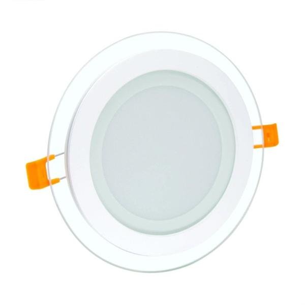 ZRM SMD LED Glass Panel Light 8W Round Shape 3Color