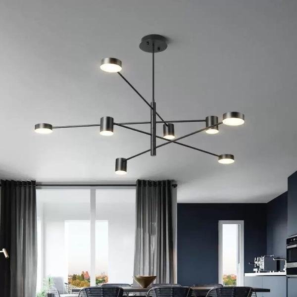 BESTAR LED CHANDELIER 3C BLACK BODY - 8 LAMPS