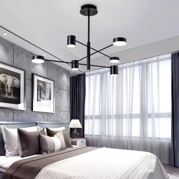 BESTAR LED CHANDELIER 3C BLACK BODY - 6 LAMPS