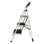 Industrial and Home Ladder Folding Domestic Stepladder (2 Steps, White)