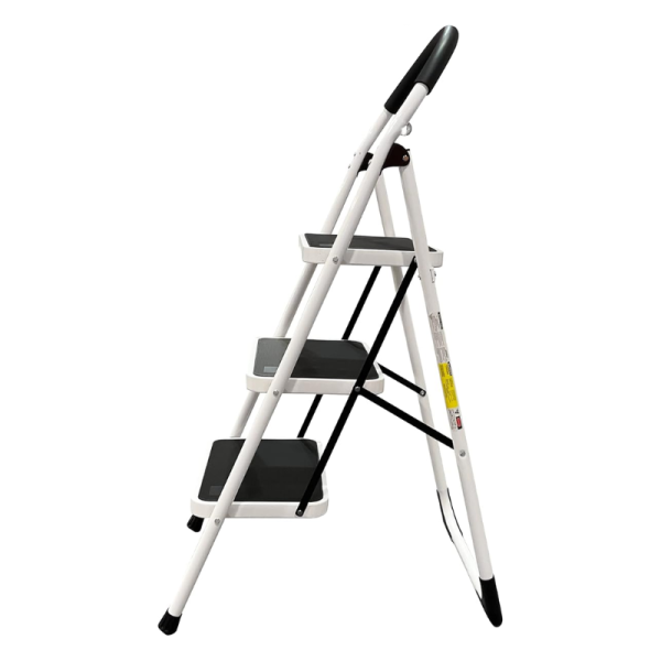 Industrial and Home Ladder Folding Domestic Stepladder (2 Steps, White)