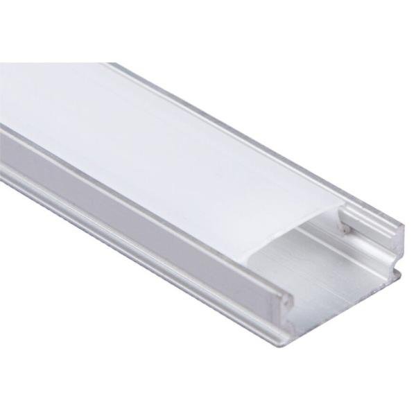 MODI Surface-Mounted LED Aluminum Profile 16.7X6.5mm - 2M Anodized 6063-T5 with PC Diffused Cover, Dot-Free Lighting
