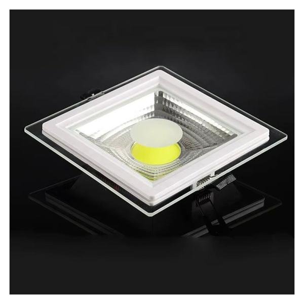 ZRM COB LED Glass Panel Light 6W Square Shape 3 Color