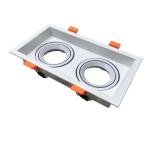 BESTAR WHITE BODY DOUBLE SPOTLIGHT FRAME FOR LED MODULE