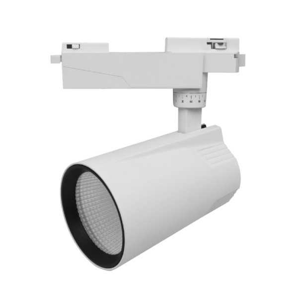 Bestar LED Track Light - 40W, COB, 6500K White, White Finish