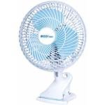 MODI 7" Mini Clip Fan - 180° Adjustable, Low Noise, Energy-Saving, White & Sky-Blue with European Plug