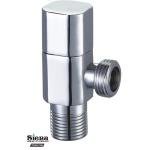 SIENA Angle Valve - Chrome-Plated Brass Cartridge, Anti-Limescale, Durable Finish (Model 6061102)