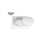 SIENA Floor Drain - 15x15cm, Heavy-Duty Stainless Steel, Double-Sided Mirror Polish (Model 6067101)