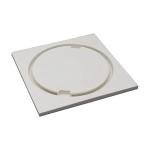 SIENA PVC Floor Drain - 15x15cm, Heavy-Duty 3-Piece Set, White Finish (Model 6067104)
