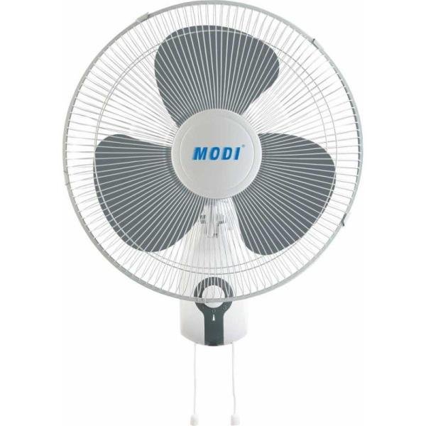 MODI 16" Wall Fan – 45W, 3-Speed Control, High-Power Motor, Elegant White Design with Safety Grill