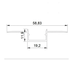 AIDEN FLEXIBLE BENDABLE LED ALUMINUM PROFILE 20x12mm