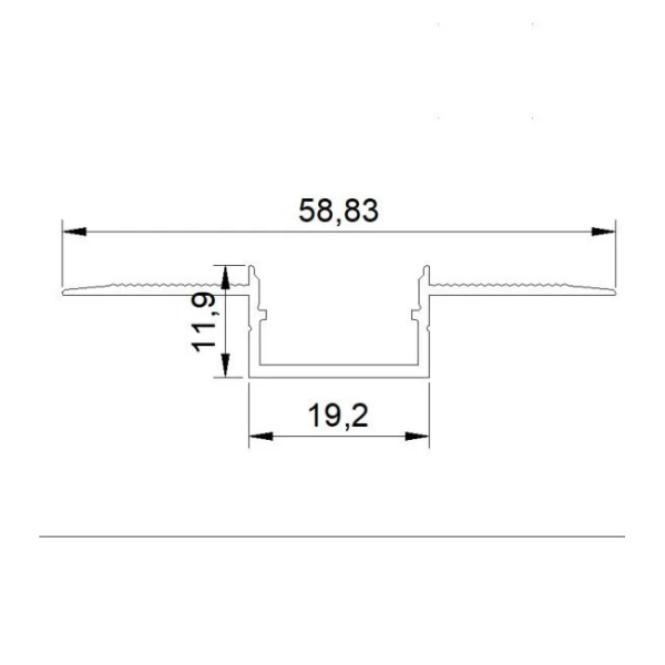 AIDEN FLEXIBLE BENDABLE LED ALUMINUM PROFILE 20x12mm